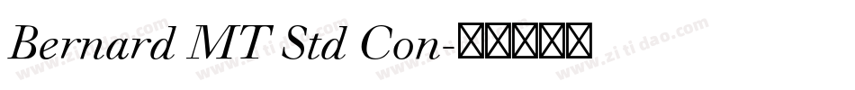 Bernard MT Std Con字体转换